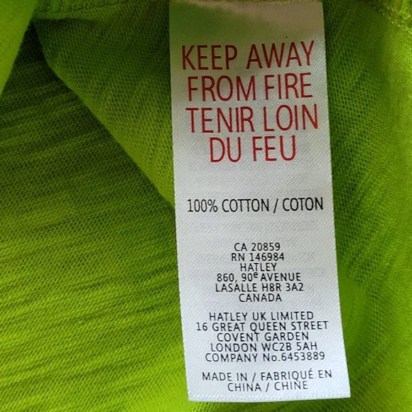 Hatley V-Neck Top in Lime - Size Medium - NEW - Picture 6 of 8